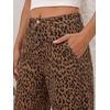 image:imageANRABESS Womens Wide Leg Barrel Jeans Baggy Relaxed Fit Denim PantsLeopard