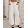 image:imageANRABESS Womens Wide Leg Barrel Jeans Baggy Relaxed Fit Denim PantsWhite