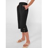 image:imageANRABESS Womens Wide Leg Capri Pants Summer Casual Beach CaprisBlack