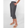 image:imageANRABESS Womens Wide Leg Capri Pants Summer Casual Beach CaprisDark Grey