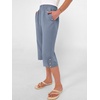 image:imageANRABESS Womens Wide Leg Capri Pants Summer Casual Beach CaprisGrey Blue