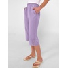 image:imageANRABESS Womens Wide Leg Capri Pants Summer Casual Beach CaprisLight Purple