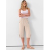 image:imageANRABESS Womens Wide Leg Capri Pants Summer Casual Beach CaprisParchment