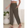 image:imageANRABESS Womens Wide Leg Palazzo Capri Barrel Pants Coffee XXL