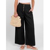 image:imageANRABESS Womens Wide Leg Palazzo JeansCropped Ankle LengthHigh Waist Baggy Barrel Denim Pants with PocketsBlack