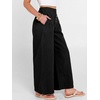 image:imageANRABESS Womens Wide Leg Palazzo JeansCropped Ankle LengthHigh Waist Baggy Barrel Denim Pants with PocketsBlack