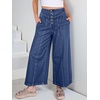 image:imageANRABESS Womens Wide Leg Palazzo JeansCropped Ankle LengthHigh Waist Baggy Barrel Denim Pants with PocketsDark Blue