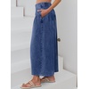 image:imageANRABESS Womens Wide Leg Palazzo JeansCropped Ankle LengthHigh Waist Baggy Barrel Denim Pants with PocketsDark Blue