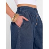 image:imageANRABESS Womens Wide Leg Palazzo JeansCropped Ankle LengthHigh Waist Baggy Barrel Denim Pants with PocketsDeep Blue