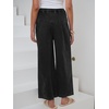image:imageANRABESS Womens Wide Leg Palazzo JeansCropped Ankle LengthHigh Waist Baggy Barrel Denim Pants with PocketsWashed Black
