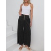 image:imageANRABESS Womens Wide Leg Palazzo JeansCropped Ankle LengthHigh Waist Baggy Barrel Denim Pants with PocketsWashed Black