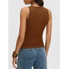 image:imageANRABESS Wool Blend Sweater Tank Tops for Women V Neck Sleeveless SweaterDark Caramel