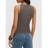 image:imageANRABESS Wool Blend Sweater Tank Tops for Women V Neck Sleeveless SweaterDark Taupe