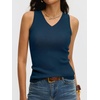 image:imageANRABESS Wool Blend Sweater Tank Tops for Women V Neck Sleeveless SweaterDark Teal