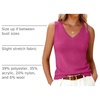 image:imageANRABESS Wool Blend Sweater Tank Tops for Women V Neck Sleeveless SweaterHot Pink