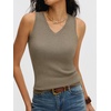 image:imageANRABESS Wool Blend Sweater Tank Tops for Women V Neck Sleeveless SweaterLight Camel