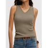 image:imageANRABESS Wool Blend Sweater Tank Tops for Women V Neck Sleeveless SweaterLight Camel
