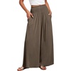 image:imageANRABESS Women Summer Casual Wide Leg Palazzo Pants with PocketsCoffee