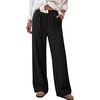 image:imageANRABESS Womens Corduroy Wide Leg Palazzo Lounge PantsBlack