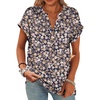 Navy Blue Pink Floral