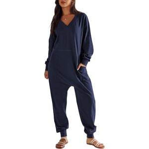 image:imageANRABESS Jumpsuits for Women 2026 Fall Pajamas OutfitsDeep Blue