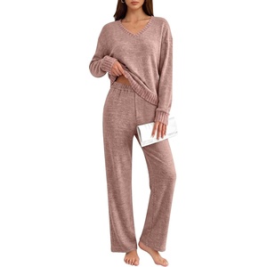 image:imageANRABESS Pajamas for Women Set Comfy 2 Piece Lounge OutfitsCoral