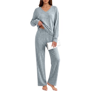image:imageANRABESS Pajamas for Women Set Comfy 2 Piece Lounge OutfitsSky Blue