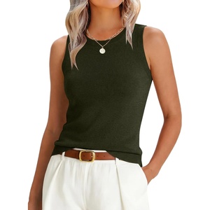 image:imageANRABESS Tank Tops for Women 2026 Summer Sleeveless SweaterArmy Green
