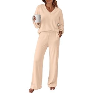image:imageANRABESS Two Piece Sets for Women Fall Lounge Airport OutfitsBeige