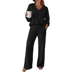 image:imageANRABESS Two Piece Sets for Women Fall Lounge Airport OutfitsBlack