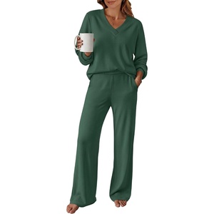image:imageANRABESS Two Piece Sets for Women Fall Lounge Airport OutfitsGreen