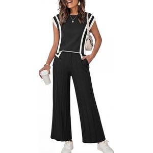 image:imageANRABESS Two Piece Sets for Women Lounge Airport Fall OutfitsBlackwhite