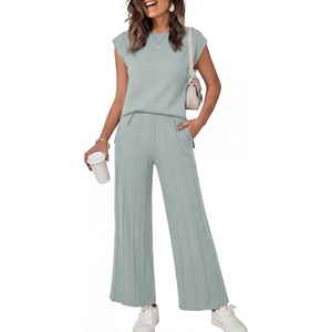 image:imageANRABESS Two Piece Sets for Women Lounge Airport Fall OutfitsGrey Green