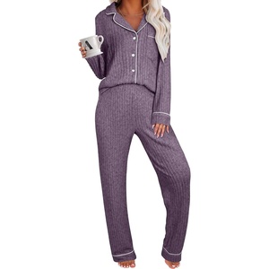image:imageANRABESS Women 2 Piece Pajama Lounge Sets 2026 Fall OutfitsPurple
