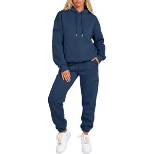 image:imageANRABESS Women 2 Piece Sets Oversized Fleece Sweatsuits Fall OutfitsNavy Blue