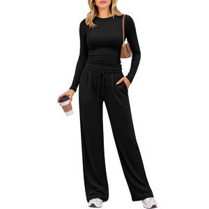 image:imageANRABESS Womens 2 Piece Lounge Sets 2026 Fall Trendy OutfitsBlack