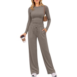 image:imageANRABESS Womens 2 Piece Lounge Sets 2026 Fall Trendy OutfitsBrown