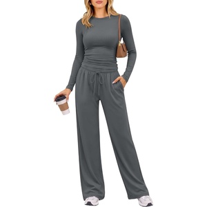 image:imageANRABESS Womens 2 Piece Lounge Sets 2026 Fall Trendy OutfitsDeep Grey