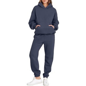 image:imageANRABESS Womens 2 Piece Lounge Sweat Sets Fall Fashion Matching SweatsuitsNavy Blue