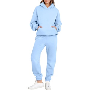 image:imageANRABESS Womens 2 Piece Lounge Sweat Sets Fall Fashion Matching SweatsuitsSky
