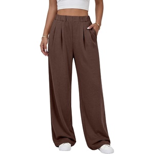 image:imageANRABESS Womens Wide Leg Baggy SweatpantsCoffee