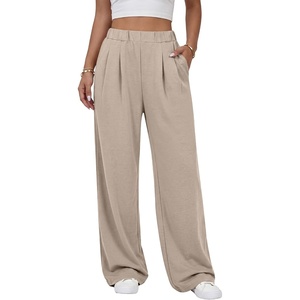 image:imageANRABESS Womens Wide Leg Baggy SweatpantsKhaki