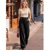 image:imageANRABESS Women Buckle Work Dress Pants with PocketsBlack