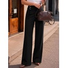 image:imageANRABESS Women Buckle Work Dress Pants with PocketsBlack