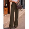 image:imageANRABESS Women Buckle Work Dress Pants with PocketsCoffee