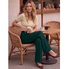 image:imageANRABESS Women Buckle Work Dress Pants with PocketsDark Green