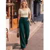 image:imageANRABESS Women Buckle Work Dress Pants with PocketsDark Green