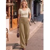 image:imageANRABESS Women Buckle Work Dress Pants with PocketsKhaki