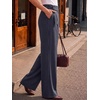 image:imageANRABESS Women Buckle Work Dress Pants with PocketsStripe Navy Blue