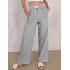 image:imageANRABESS Womens Gingham Striped Boxer PantsBlack White Stripe